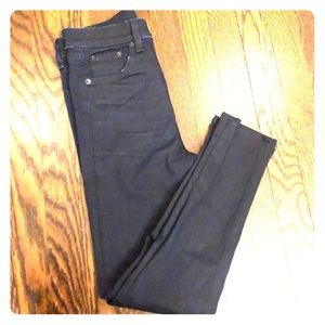 rag & bone Dark Wash High Rise Skinny Jeans